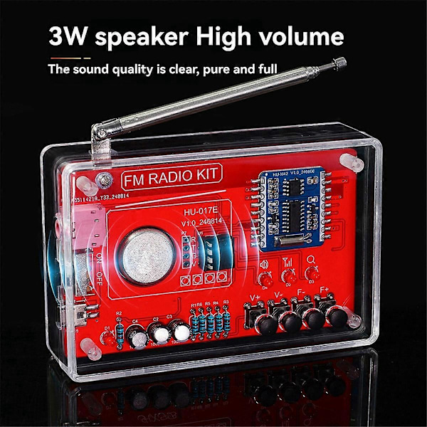 DIY Elektronisk Sett FM Radio Produksjonssett Kretskort