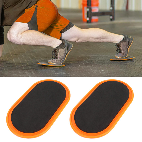 2st Ovala Yoga-skjutskivor Sport Fitness Skivträning Slider Träning Träning Slide Mat Utrustning
