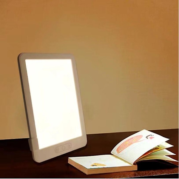 LED Bionic Skrivbordslampa - Naturligt Sol Emotion Stämningsljus, Vit
