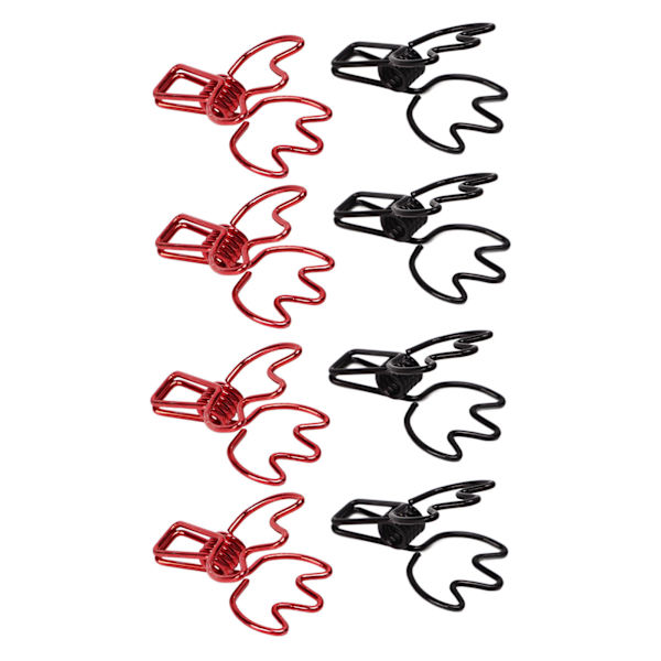 100 stk. Binder Clips Krone Form Sort Rød Metal Jern Hollow Design Mini Sjov Binder Clips til Dokumenter Billetter