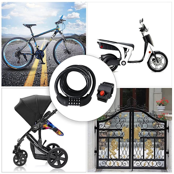 Master Lock Kombinationskabel Lås för Cyklar och Utomhusutrustning