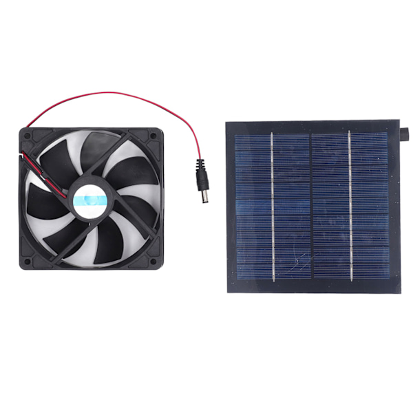 Solar Panel Fan Kit 20W IP65 Waterproof for Outside Small Chicken Coops Greenhouses Sheds Pet Houses Window Exhaust