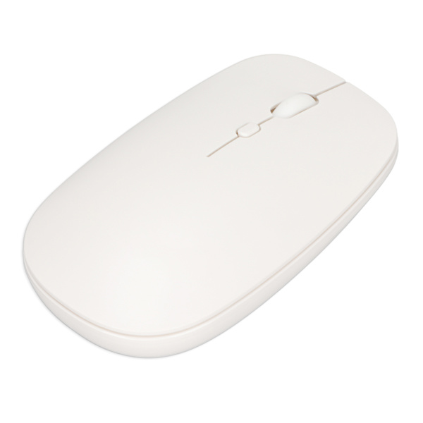 Trådløs mus 2.4G Dual Mode Ultratynd Silent 3 Speed ​​Justerbar DPI trådløs mus til bærbar computer Tablet Hvid