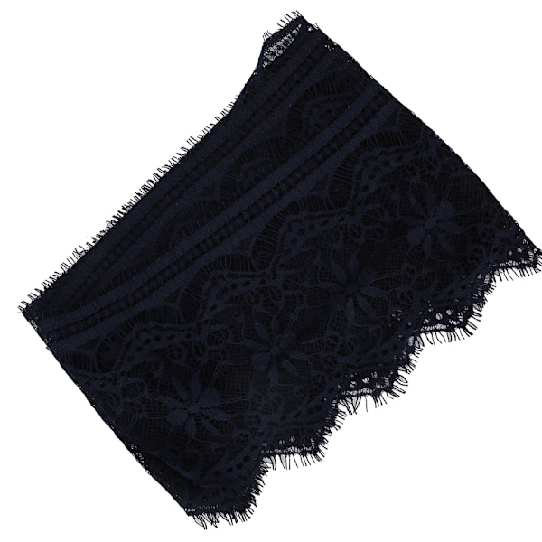 14,5 cm Polyester Silke Tøj Broderi Blonde DIY Kjole Håndværk Stof Tøj Dekoration Navy