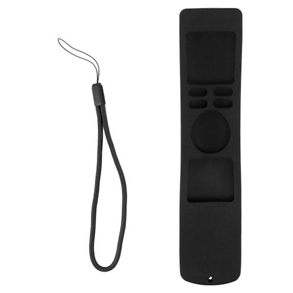 TV-fjernkontrolldeksel i myk silikon, støtsikker, sklisikker design, TV-fjernkontrollbeskyttelse for Xiaomi Mi 4S TV, svart