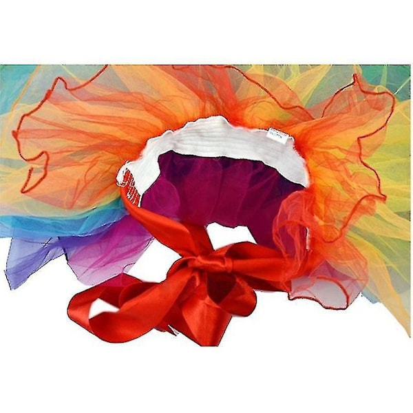 Fluffy Rainbow Tutu Ballet Danseskørt