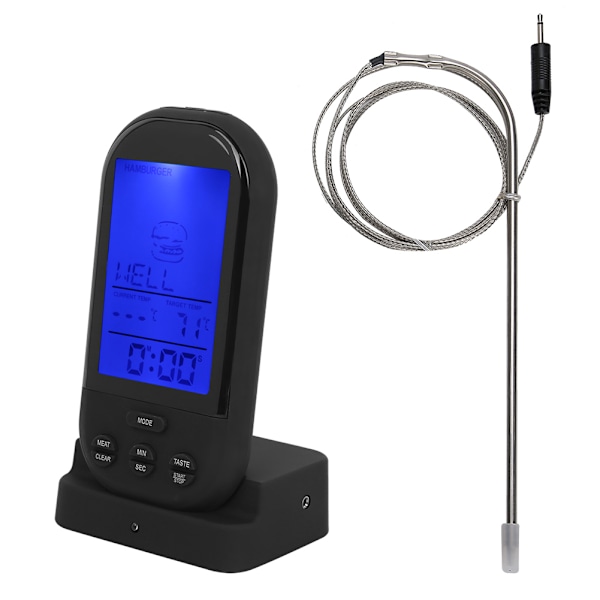 Trådlös kötttermometer Digital grilltermometer för hushållsugn Matlagning Mat Grill