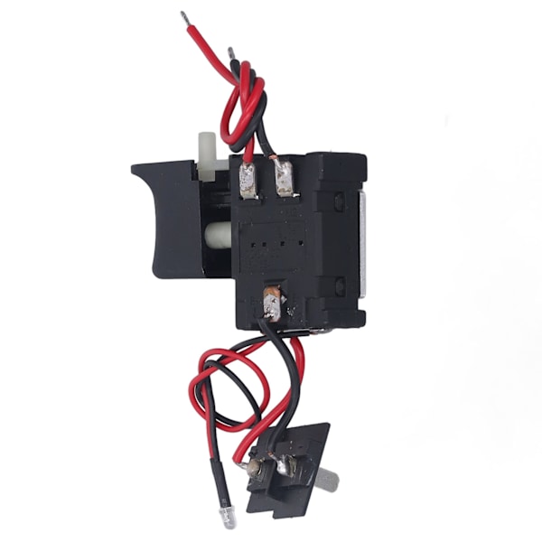 Sladdlös borrmaskin avtryckarswitch universell hastighetskontroll ersättning CW CCW justerbar med litet ljus 7.2~24VDC 16A