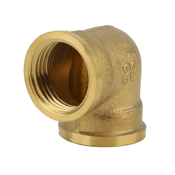 5 stk. G1/2\" messing han gevind albue rør fittings adapter konnektor til badeværelse køkken (C)