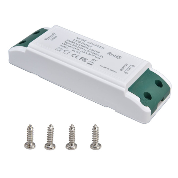 LED-driver 24V DC 1,5A 36W LED-strømforsyning Konstant strøm 24V Transformer AC100‑240V