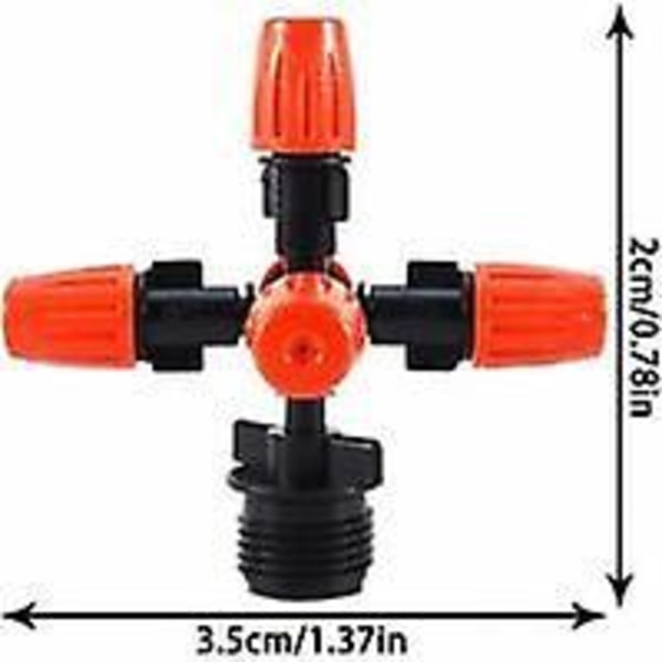 Orange generiska bevattningsdroppare - effektiva droppbevattningssprinkler för sprinklersystem