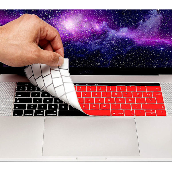 Mygadget Silikoni-näppäimistönsuojus Apple MacBook Pro 13\" ja 15\" Touch Bar - Erittäin ohut ja joustava