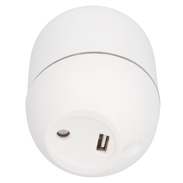 Bærbar Mini Luftfugter USB Opladning Desktop Luftfugter Soveværelse Luftfugter med LED Lys Hvid