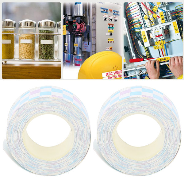 2-pack laminerat band, hållbart och praktiskt termiskt utskriftsband för King Jim Tepra Pro LR5C