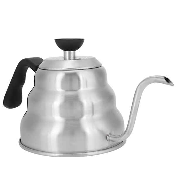 Rostfritt stål hushåll kaffedryp gåshals vattenkokare häll över kaffekanna tekanna 1000 ml