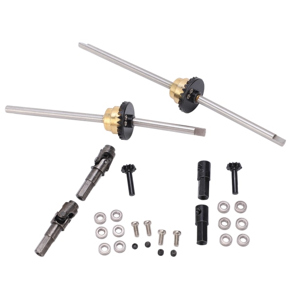 Metalldrivaxel kugghjulsbroaxel differentialsats för WPL C14 C24 C34 C44 B14 B16 B24 B36 1/16 RC-bil