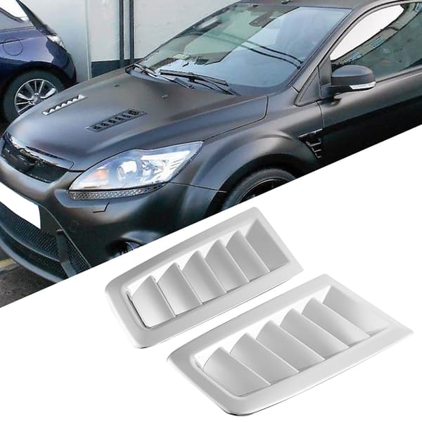 Auto Car ABS Motorhette Luftventil Modifisert Tilbehør Passer for Ford Focus RS MK2 Elektroplettert