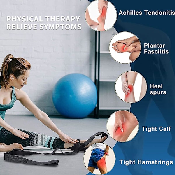 Plantar Fasciitis Stretching Strap Set med 2 delar