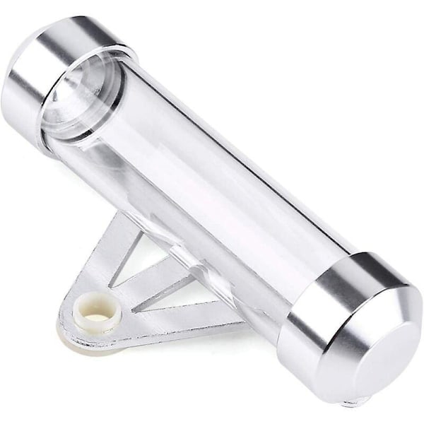 Universal Motorcykel Motorcykel Sikker Skatte Mærke Holder Cylindrisk Vandtæt (Sølv), 96g