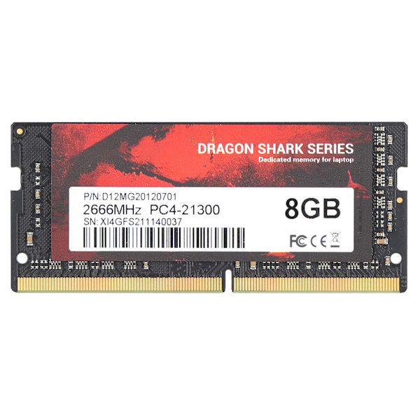Bærbar hukommelse PC4‑21300 RAM hukommelsesopgraderingskit Kompatibel med DDR4‑2666MHz Notebook8GB