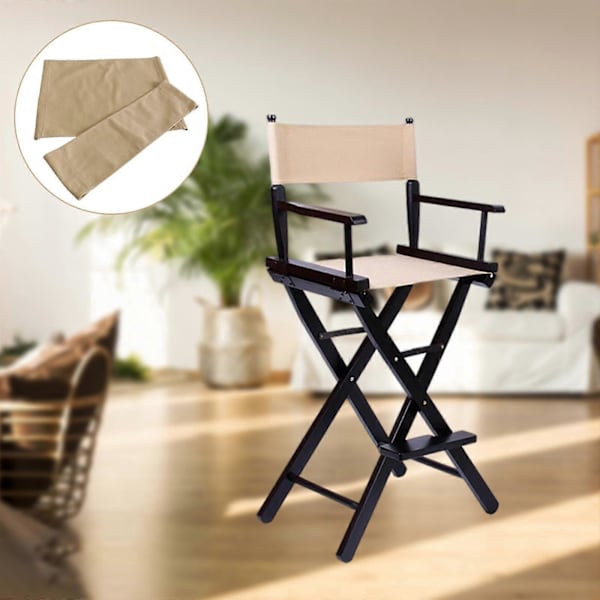 Canvas Ryggstöd Sittduk för Korsvikstol/Pall/Sits Khaki-