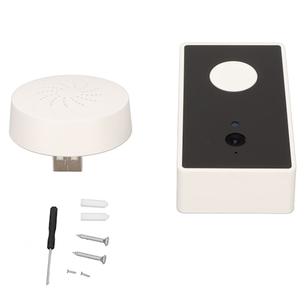 Trådløs videodørklokke 2-vejs stemmeintercom nattesyn fjernbetjening smart Bluetooth WiFi-kamera dørklokke med ringeklokke