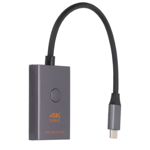Typ C till HD Multimedia Interface-adapter 18 Gbit/s 4K-videokonverterare för konferenssändningsmonitor