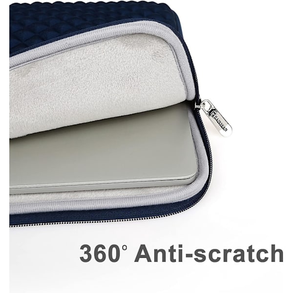 13 Tum Laptopfodral Diamant Skum Skyddande Stöttåligt Fodral Väska Kompatibel 13.3 Notebook Chromebook, M1 M2 14 Macbook A2442 13.6 A2681 13.3 Air Pro A2
