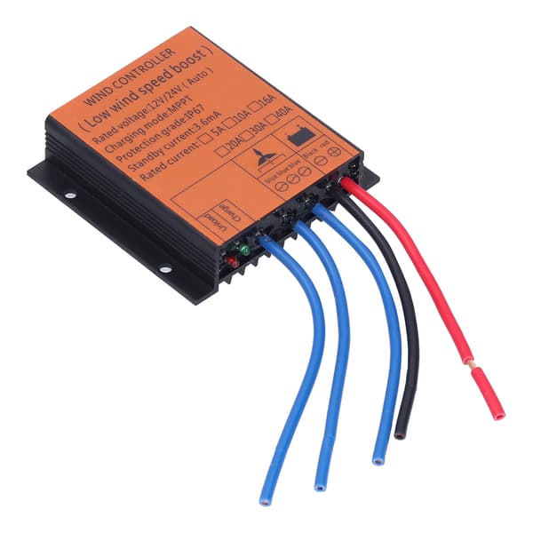 Vindmøllecontroller Lavspændings MPPT-laderegulator med LED-lys 100W-400W 12V 24V5A