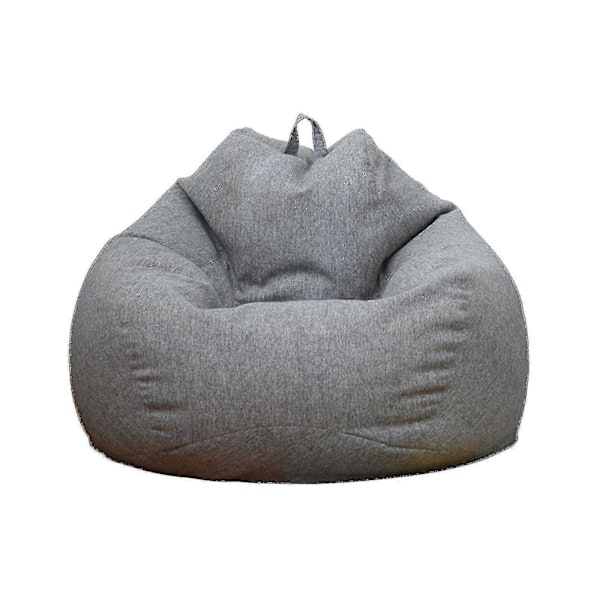 Uusi Erittäin Suuri Säkkituoli Sohvan Päällinen Sisäkäyttöön Lazy Lounger Aikuisille Lapsille Sellwell DGZD 80 * 90cm Harmaa