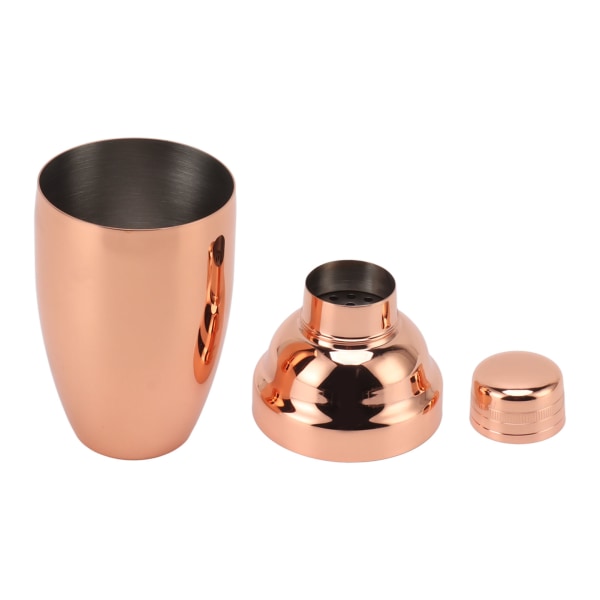 Bar Cocktail Shaker i rustfritt stål, rustfritt kjøkken, bartender, blandede drinker, melkete-shakerkopp, rosegull