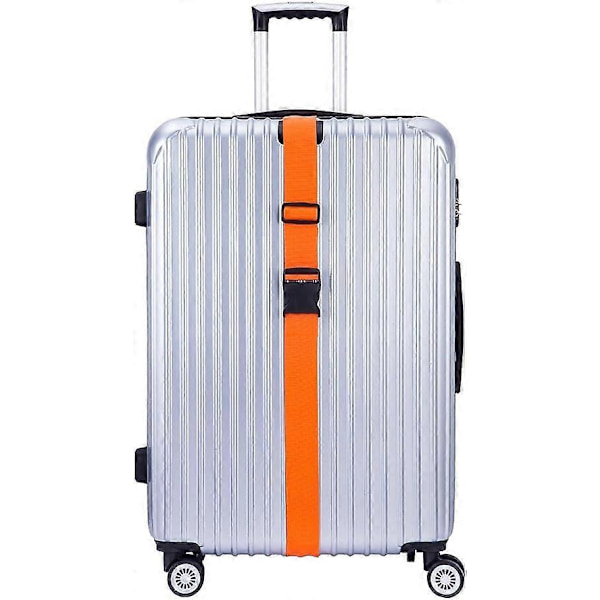 4X Oranssi Sangle Valise Voyage Säädettävät Matkatavaravyöt 20\"-32\", 5cm/185cm