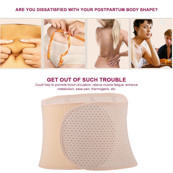 Postpartum slankende magebelte for kvinner, elastisk støttebelte for gravide, postpartum midjestøtte 02#