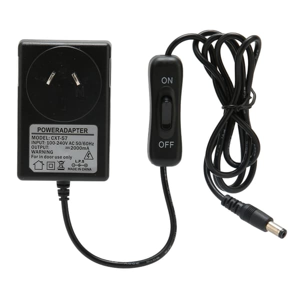 12V strømadapter 20 cm nålskumkutter DC strømforsyningsadapterpluggutstyr 100-240V AU-plugg 12V 2A 24W
