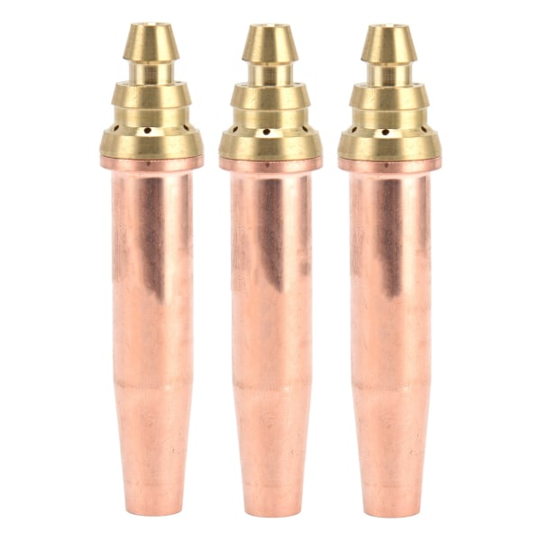 3 stk propanskjærespiss Isobarisk gassbrennermunnstykke for flammeskjæremaskin 0,9 mm 1,2 mm 1,5 mm