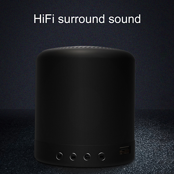 Macaron Mini Bærbar Bluetooth-høyttaler Stereo trådløs høyttaler Minisøyle musikkbass 5W utendørshøyttaler