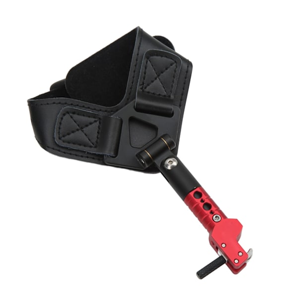 Bågskytte Compound Båge Release Hjälpmedel Trigger Justerbar Båge Release handledsrem Skytte handledsband Spreader Röd