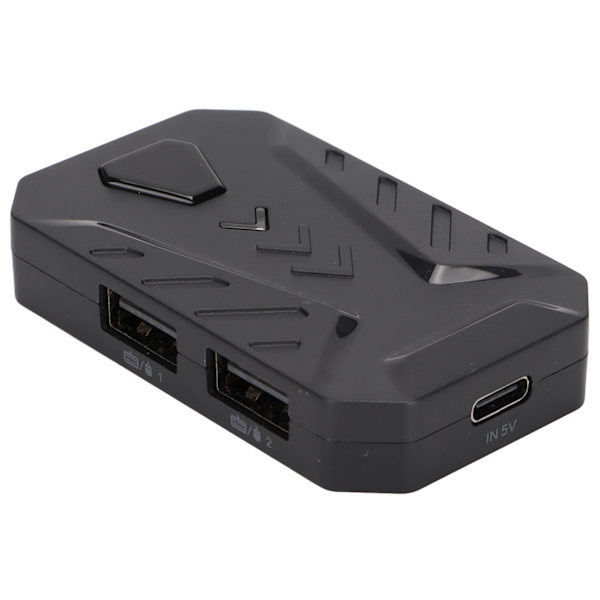 Bluetooth 4.0 Mobil Spillkontroller Tastatur og Mus Konverter Adapter med 3 USB-porter for Android for IOS Mobiltelefoner