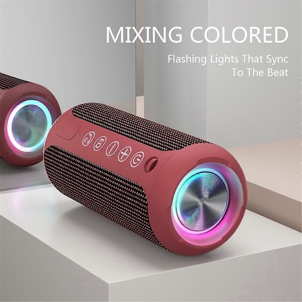 X10 Bærbar Bluetooth-høyttaler Trådløs Bass Subwoofer B