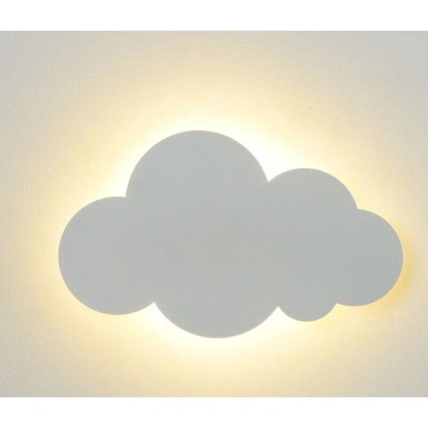 Moderne Indendørs Sky Lampe Væglampe Akryl Lampeskærm Med Indbygget LED Lys Børneværelse Varmt Hvidt Lys 25 16CM
