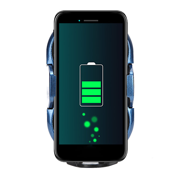Trådlös infraröd induktionsbilladdare fäste luftventil instrumentbräda telefonhållare C8miniBlue