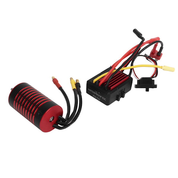 RC Borstlös Motor ESC Set Vattentät Programmerbar Motor Elektronisk Hastighetsregulator Set för Traxxas 1/12 Bilar 2800KV