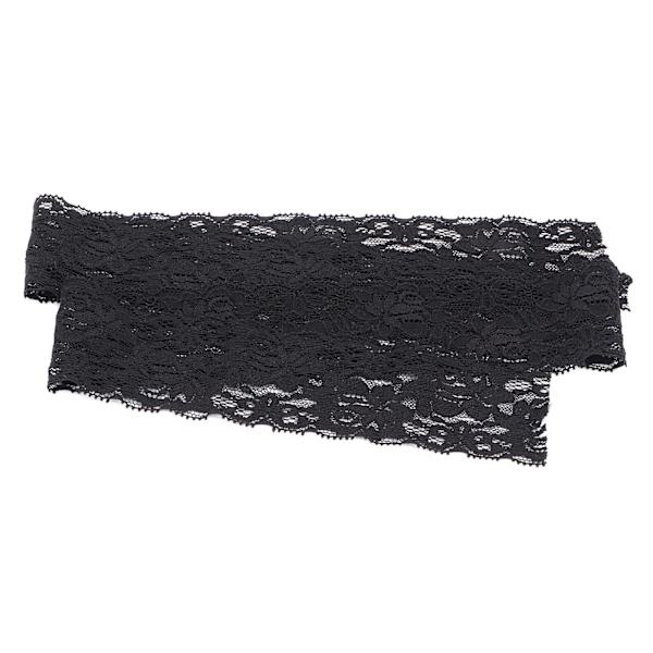 Spetsband i spets för klädtillbehör Dekoration Hantverk DIY-material 10 meter 6 cm bredd Svart