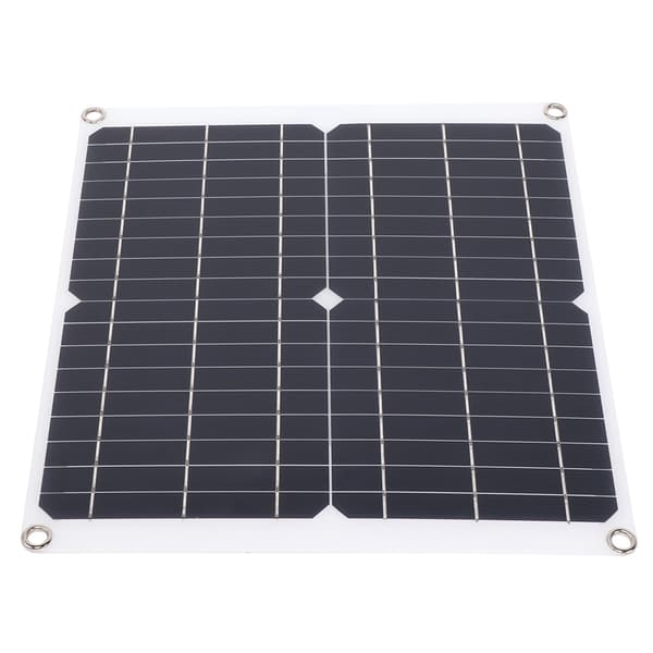Dobbelt USB-port bærbar solpaneloplader Opladning af solpanel med klips til camping udendørs