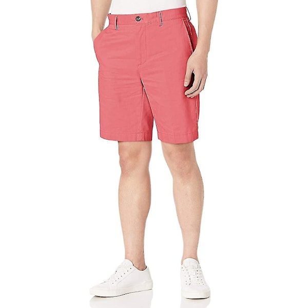 Khaki Chino Herreshorts 36 Roserød