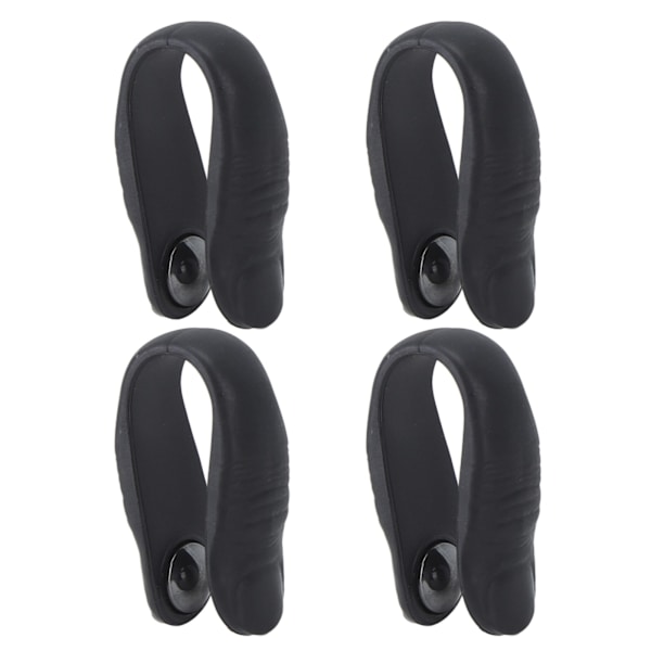 4st Akupressur Hand Pressure Point Clip Stressreducering Bärbara magneter Huvudvärk Migrän Relief Clip Black