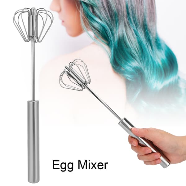 Multifunktionel manuel mixer i rustfrit stål til hårfarvecreme, æggepisker, frisørværktøj, æggemixer