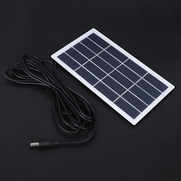 2W 5V Polysilicon Solpanel med DC-gränssnitt för laddning av 3,7V batteri för utomhuslampor