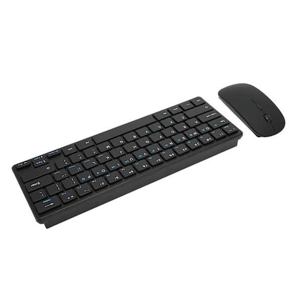 2.4G Langaton näppäimistöhiiri Combo Ergonominen 64 näppäimen näppäimistö 3 DPI:llä säädettävä USB hiiri pöytätietokoneille