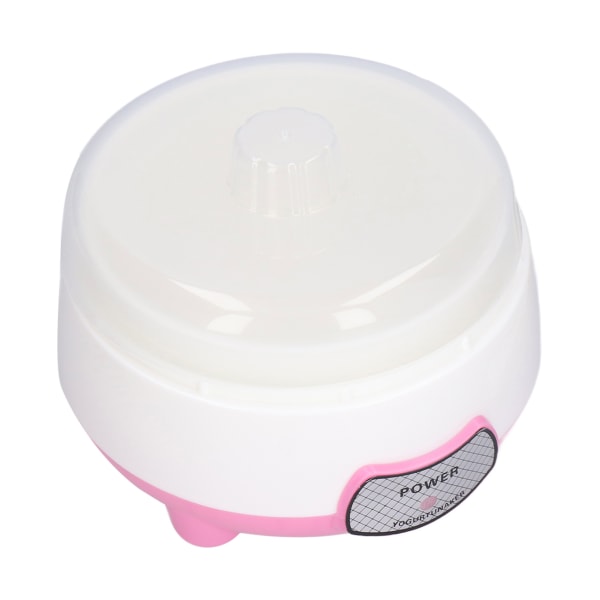 15W 1L mini yoghurtmaskin 360° uppvärmning automatisk yoghurtmaskin för hem EU-kontakt 220V rosa